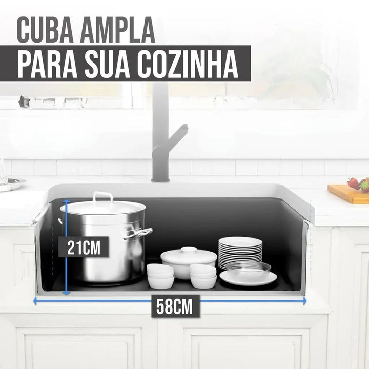 Cuba Para Cozinha Inox Quadrada7