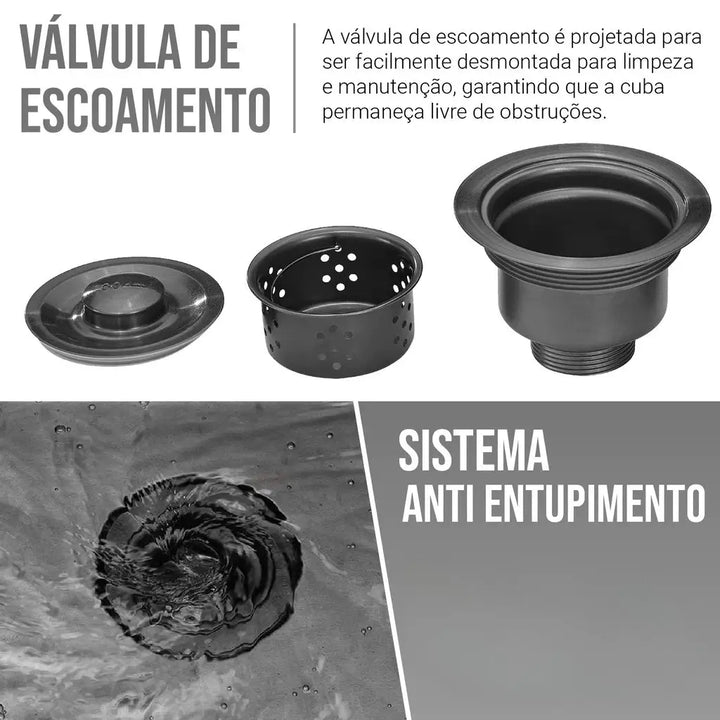 Cuba Para Cozinha Inox Quadrada4